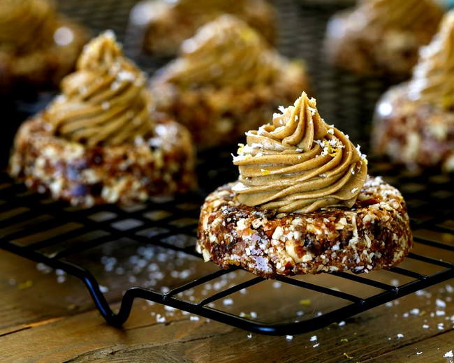 Image ofTigernut Flake White Chocolate Pineapple Donuts